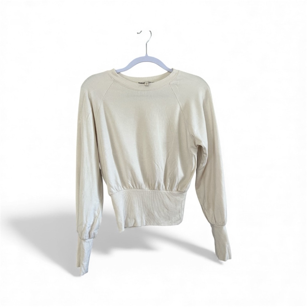 Express Cream Women's Cropped Sweatshirt XS